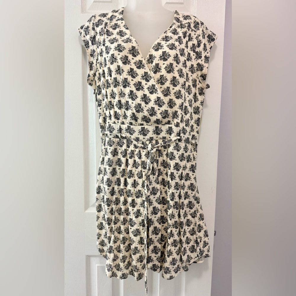 Daniel Rainn Vintage Black and Cream OWL Dress